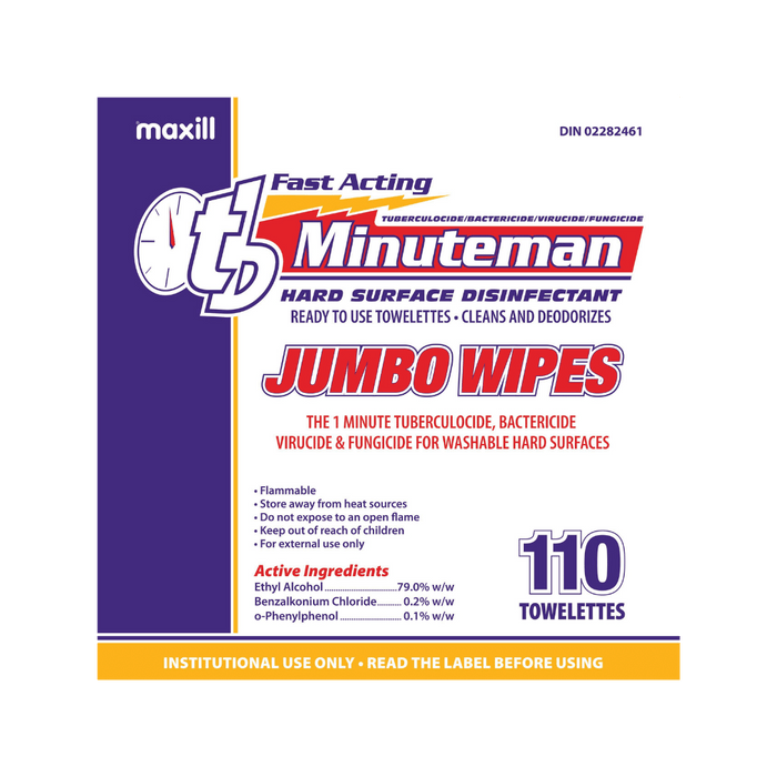Minuteman™ Disinfectant Towelettes - 160 Wipes